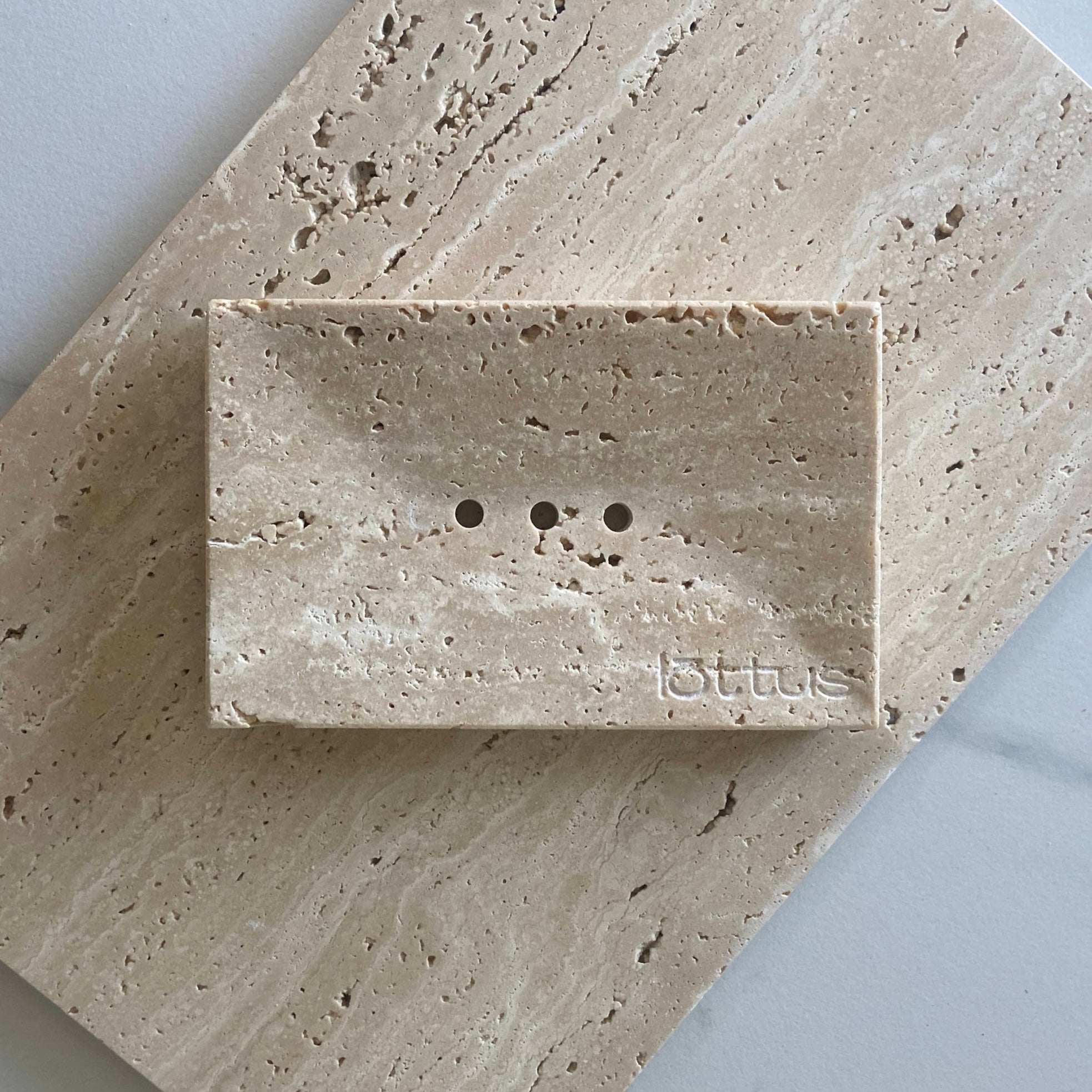 Travertine Stone Soap Dish - lōttus