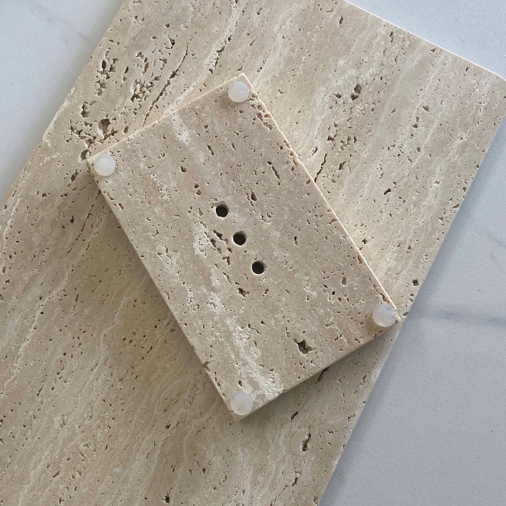 Travertine Stone Soap Dish - lōttus