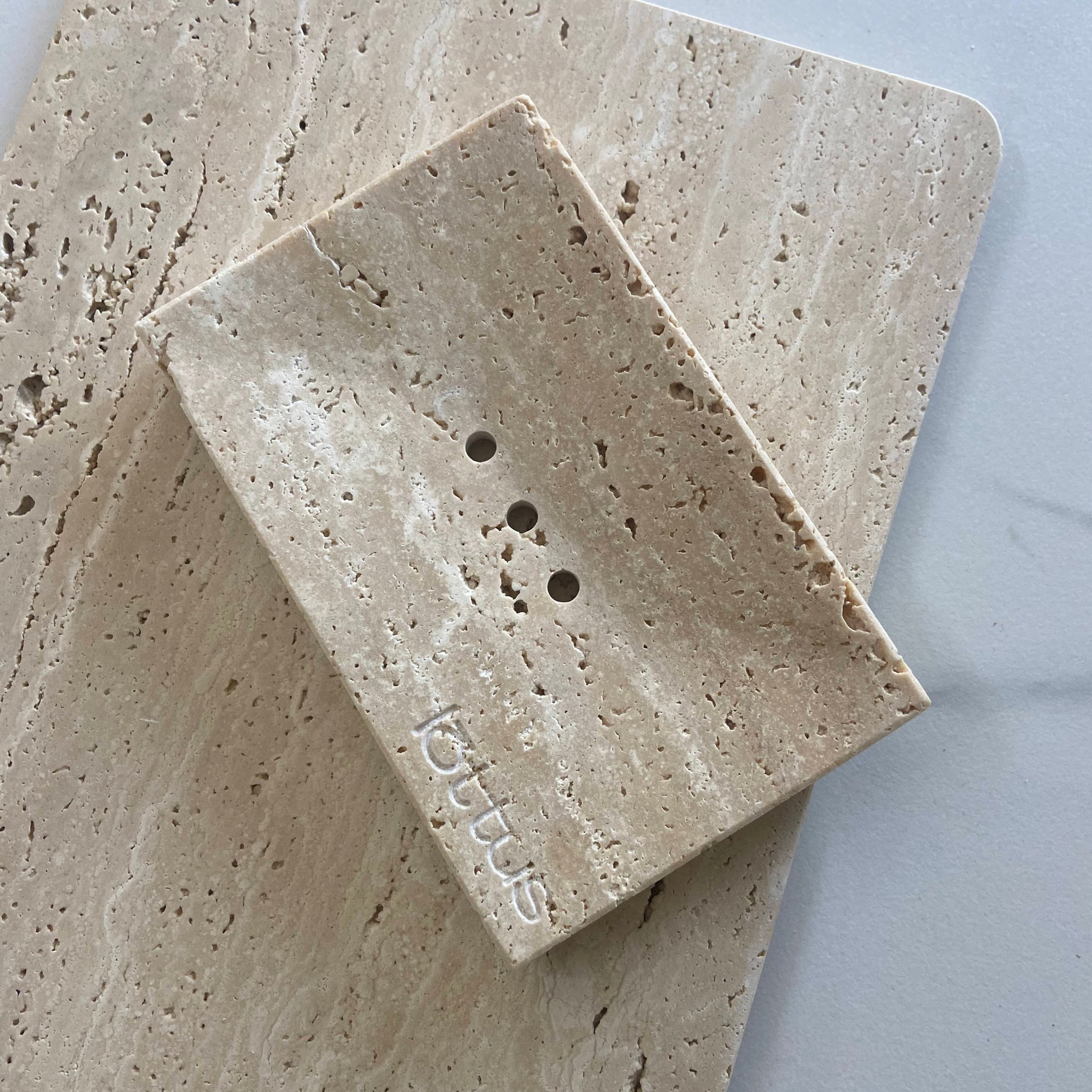 Travertine Stone Soap Dish - lōttus